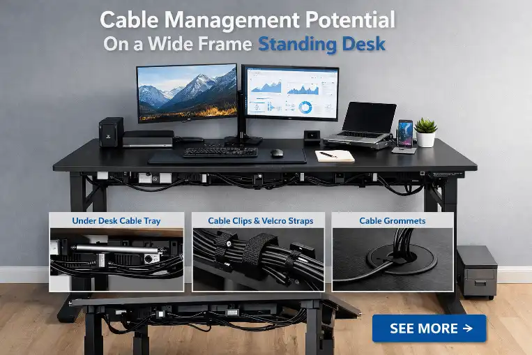 Cable Management Potential on a Wide Frame